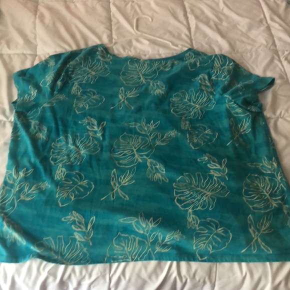Ava & Viv teal printed shirt - Picture 4 of 9
